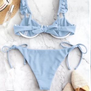 Zaful blue swimsuit set